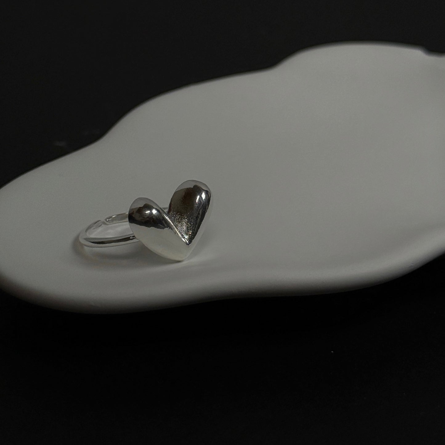 925 立體愛心戒指