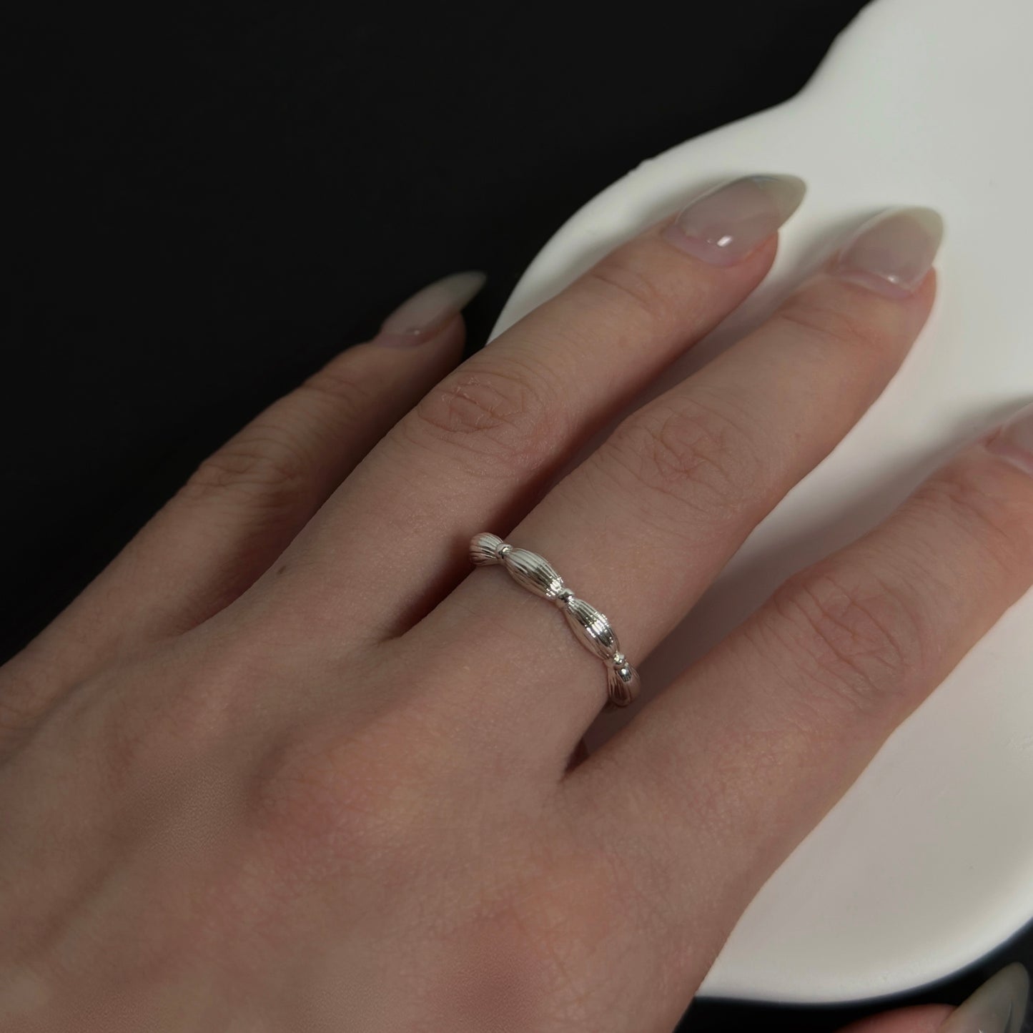 925 復古竹節戒指