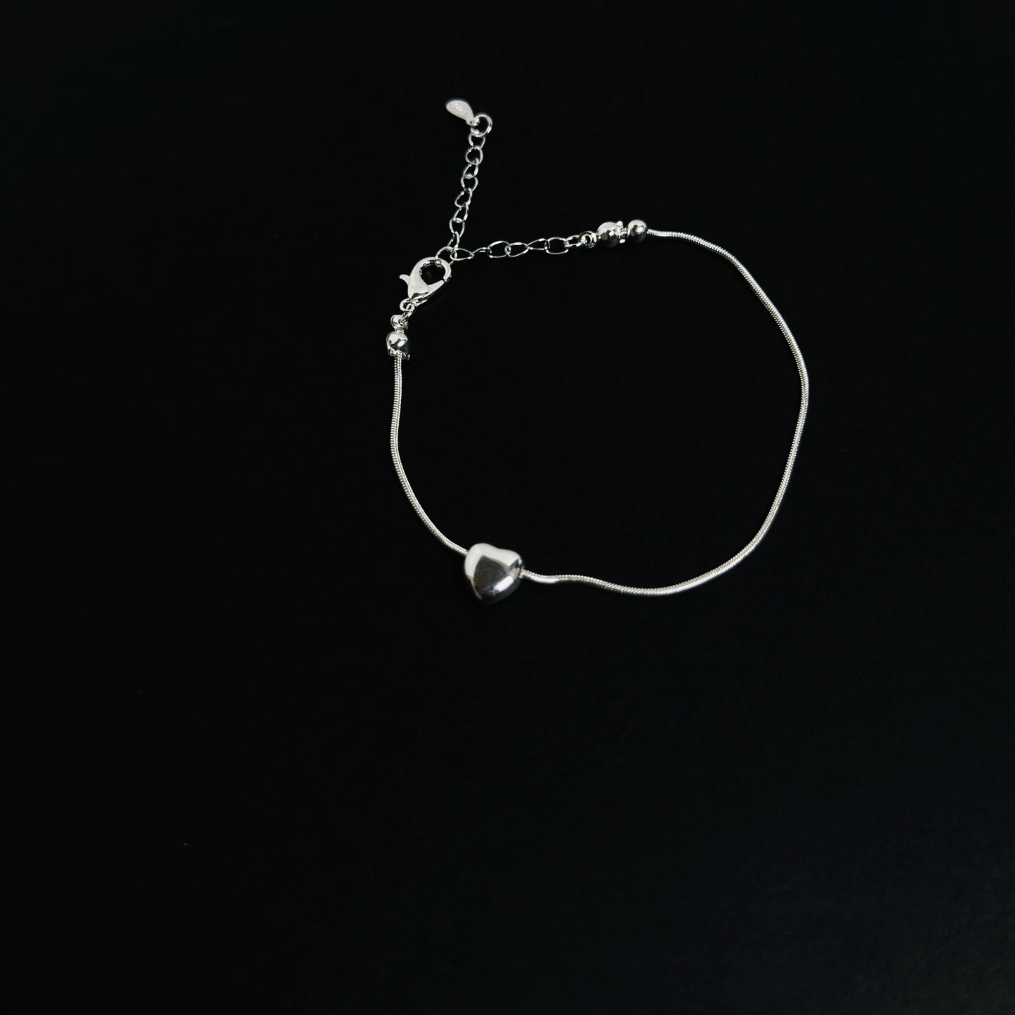 925 立體愛心腕鍊