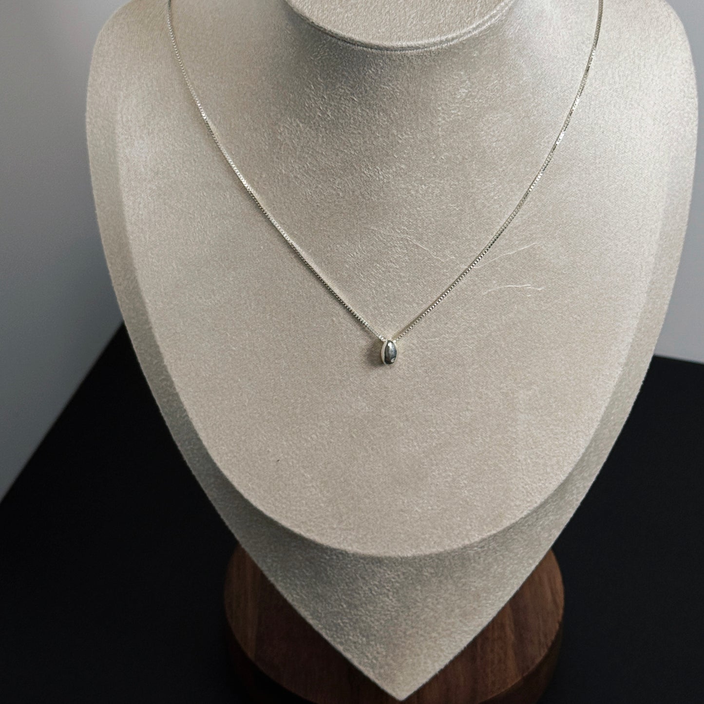 純銀橢圓鎖骨項鍊