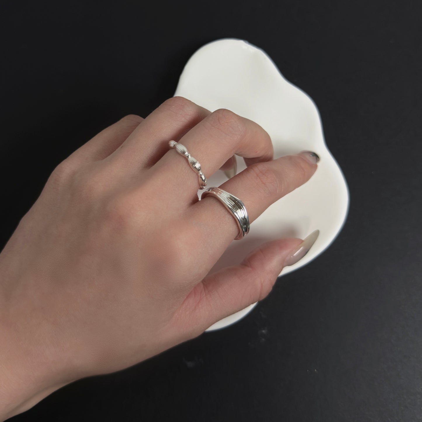 925 復古竹節戒指