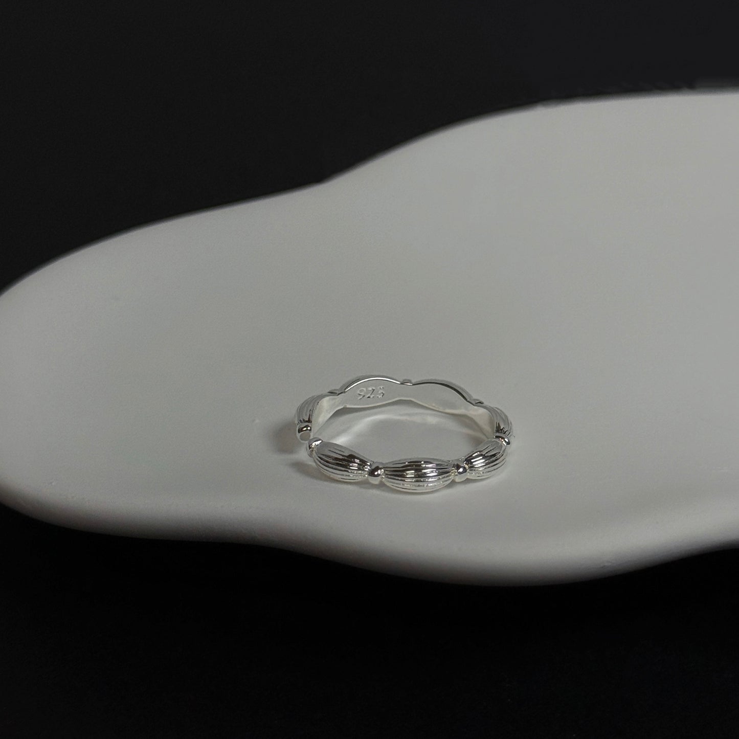 925 復古竹節戒指