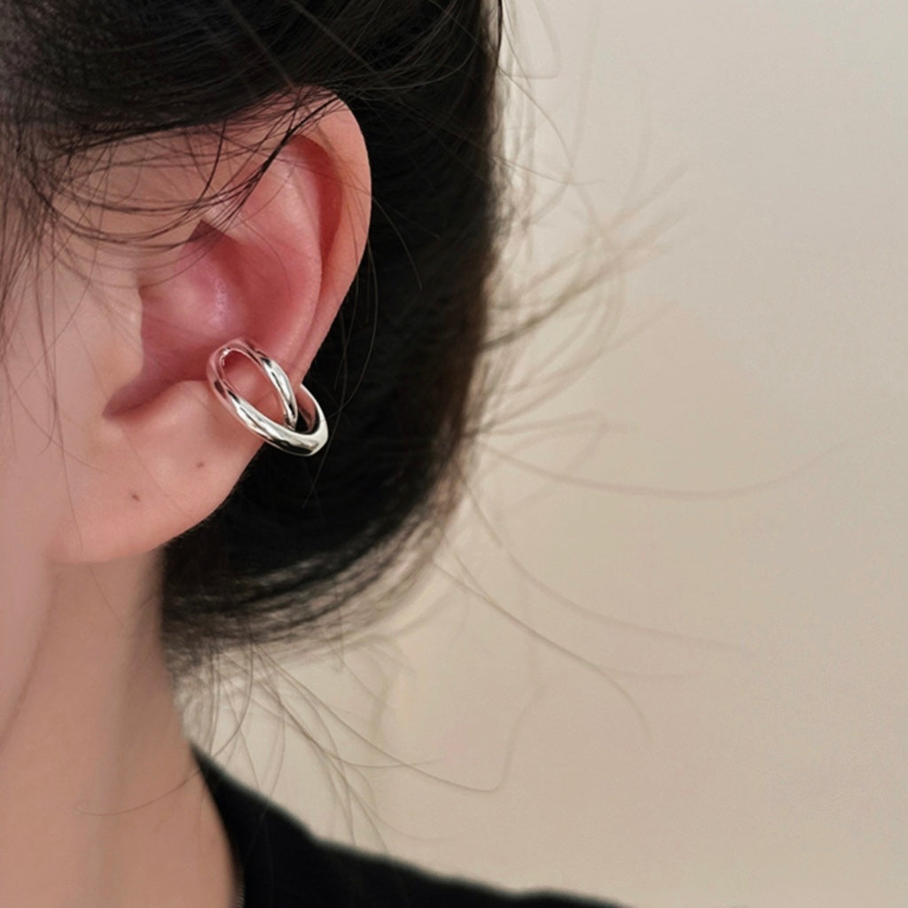 極簡流線耳骨夾兩件組