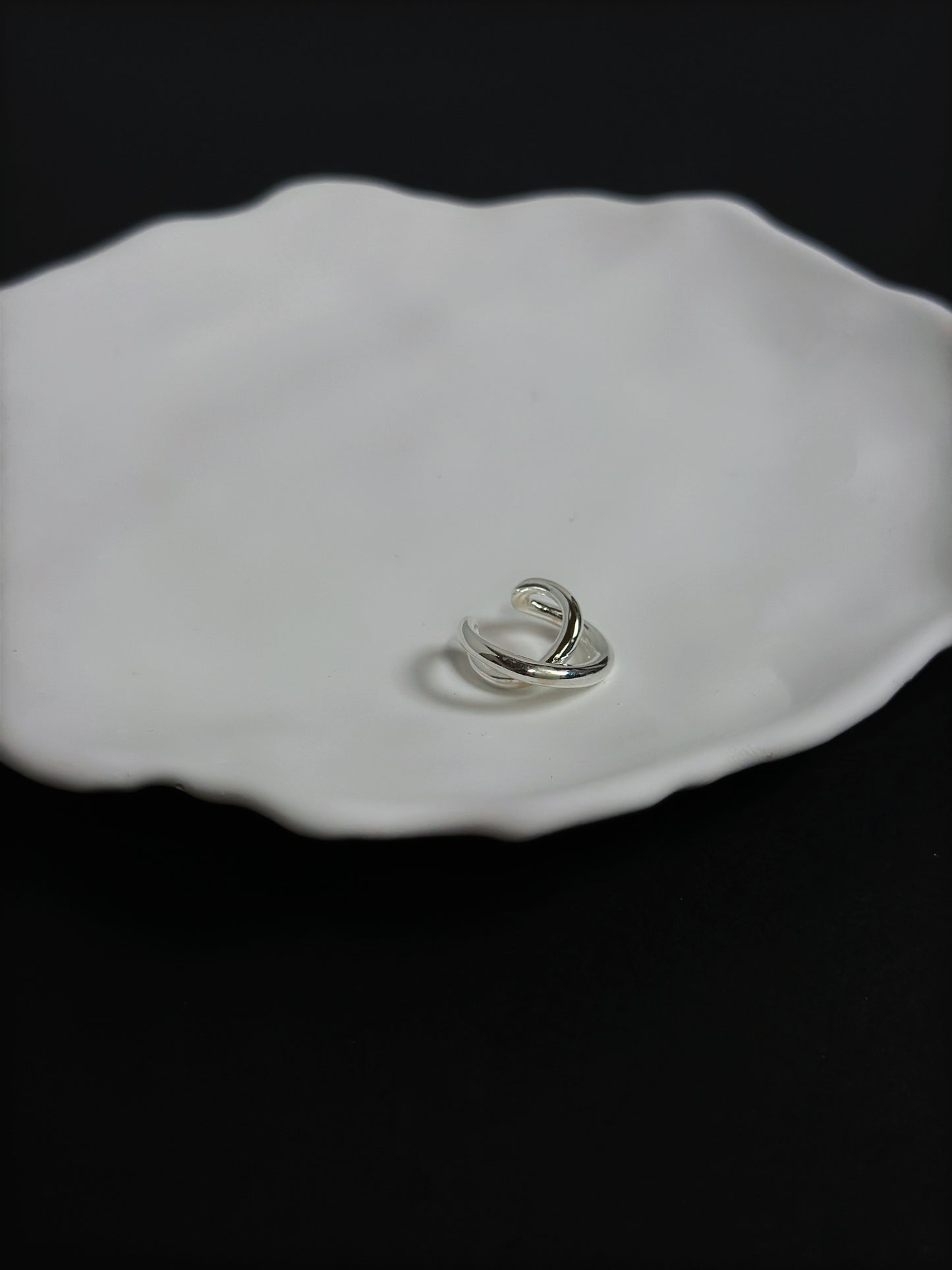 極簡流線耳骨夾兩件組